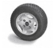 Picture of Tyre & wheel, alum. Champions, 10"