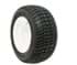 Picture of 205/50-10 Kenda Pro Tour Low-profile Tire on 10x7 White Steel Wheel (3:4 Offset), Picture 1