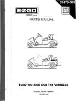 Picture of Manual, E-Z-GO parts (1994-1995) gas & electric