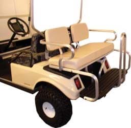 Picture of Aluminum four-passenger seat kit, buff, black frame