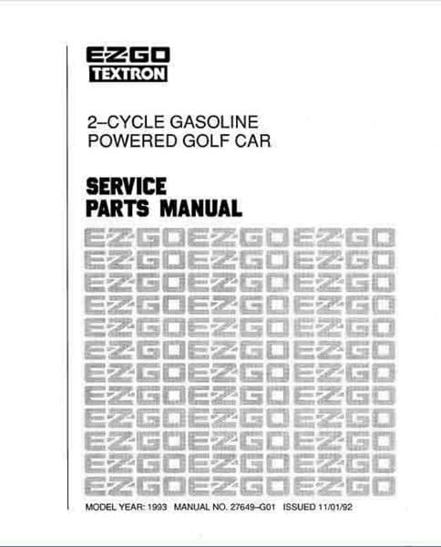 Picture of MANUAL-PARTS-2 CYCLE-1993