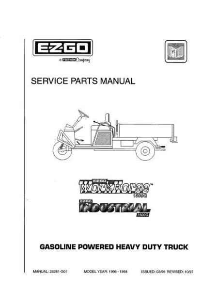 Picture of MANUAL-PARTS-GXT/I 1500-1996