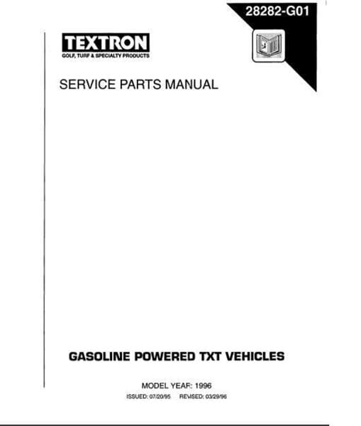 Picture of MANUAL-PARTS-TXT-GAS-1996