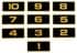Picture of DECAL SET-BLK/GOLD (1-10), Picture 1