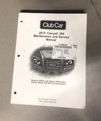 Picture of Service manual, Club Car Carryall/Turf 300