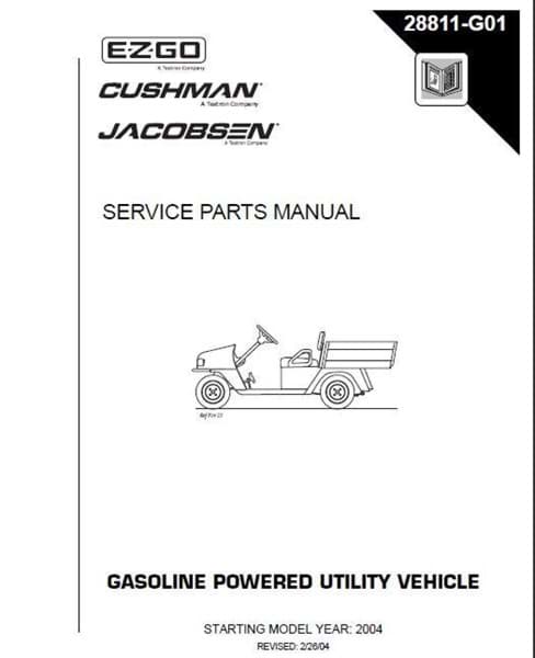 Picture of PARTS MANUAL 2003 CC 280G