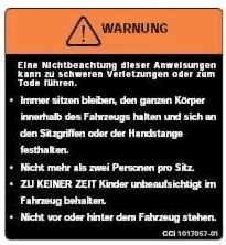 Picture of Warning, Decal